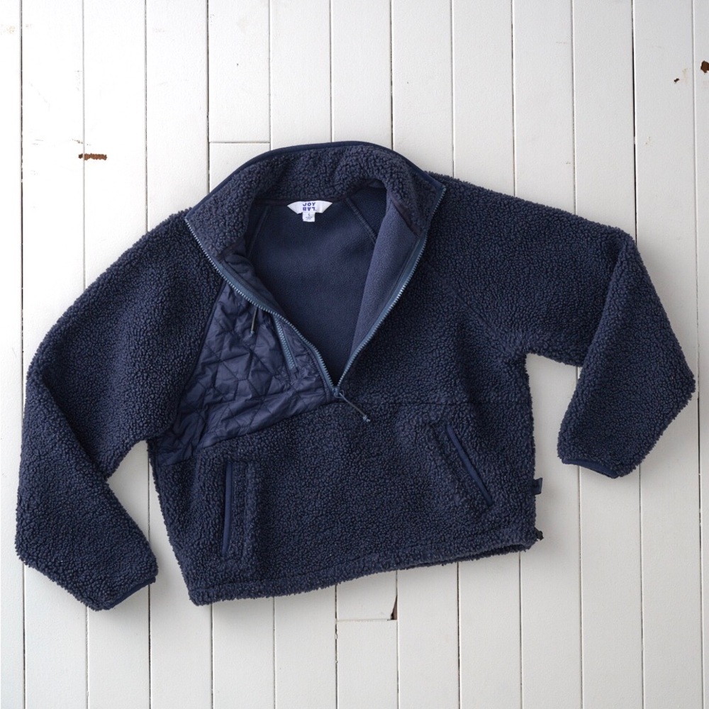 Cozy Joylab Navy Fleece Pullover Half Zip
